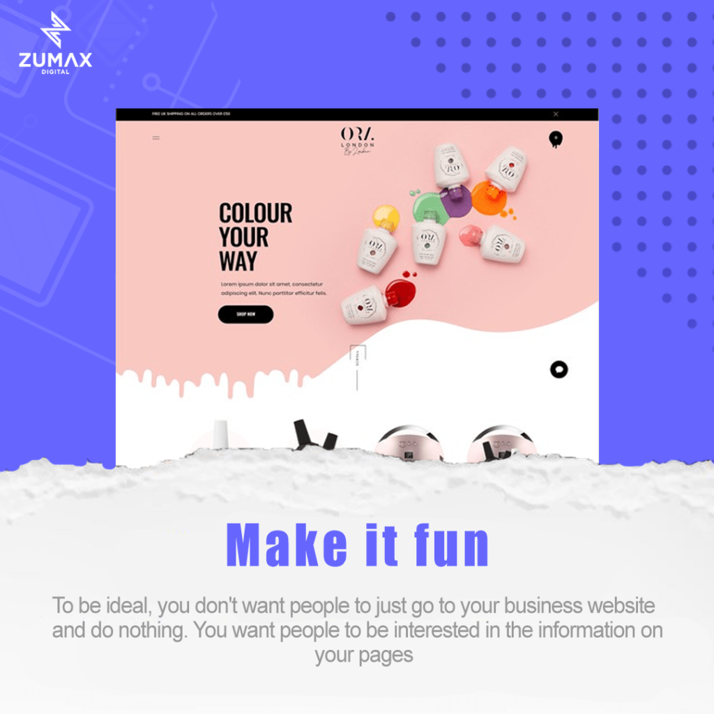 Web Design ideas for business - Zumax Digital Marketing