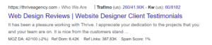 Google First Page - Commercial Intent